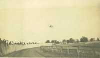 Flying over the race track at the Franklin County Fairgrounds, Hilliard, Ohio