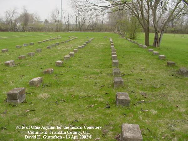 State of Ohio Asylum for the Insane Cemetery, Columbus, Franklin County, OH