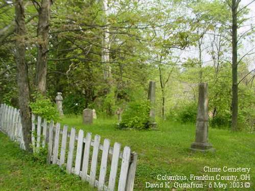 Clime Cemetery, Columbus, Franklin Twp., Franklin County, OH