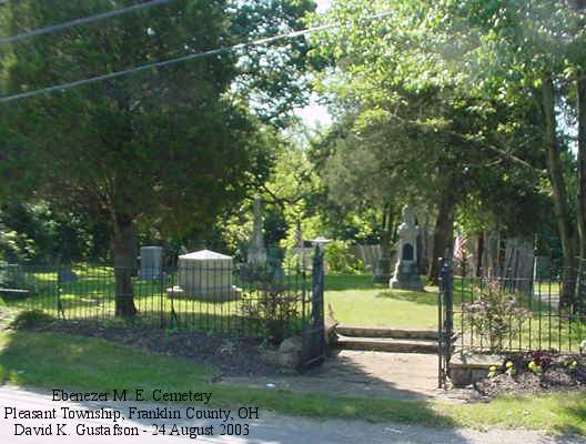Ebenezer Methodist Episcopal Cemetery, Pleasant Township, Franklin County, OH
