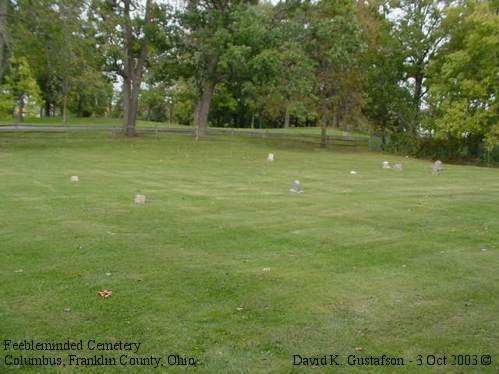 State of Ohio Feebleminded Cemetery, Columbus, Franklin County, Ohio