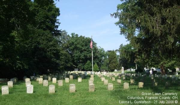 Green Lawn Cemetery, Columbus, Franklin County, OH; Military Section 51