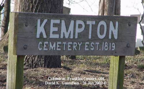 Kempton Cemetery, Columbus, Clinton Twp, Franklin County, Ohio