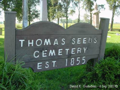 Thomas Seeds Cemetery, Jackson Twp., Franklin County, OH