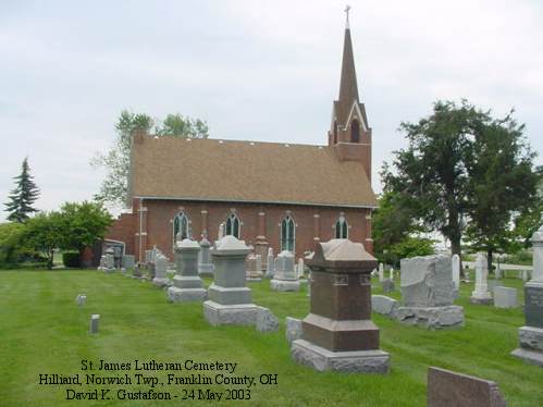 St. James Lutheran Cemetery, Columbus, Norwich Township, Franklin County, OH