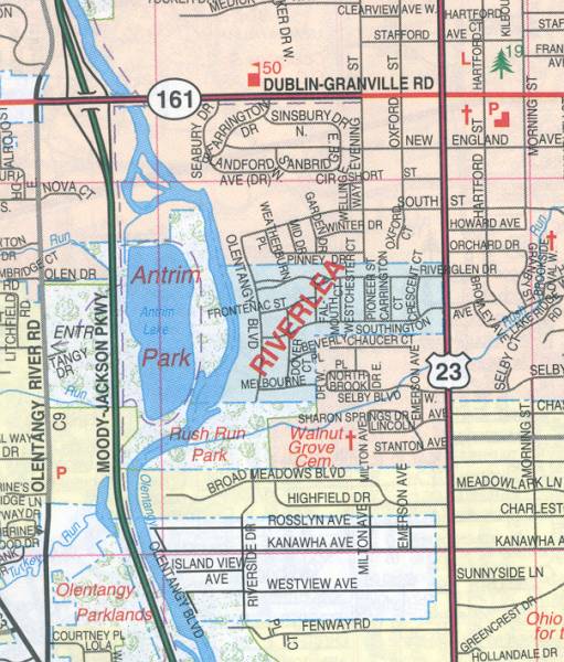 county map of ohio. lyne location of ohio map