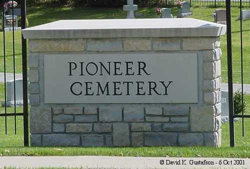 (West) Pioneer Cemetery, Westerville, Blendon Twp., Franklin County, OH