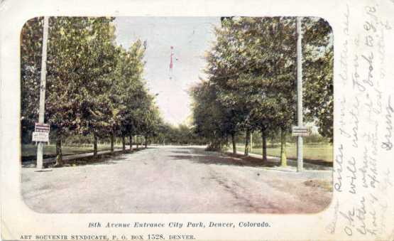 18th Avenue Entrance City Park, Denver, Colorado