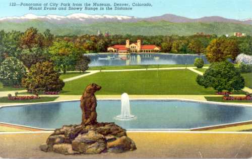 122--Panorama of City Park from the Museum, Denver, CO