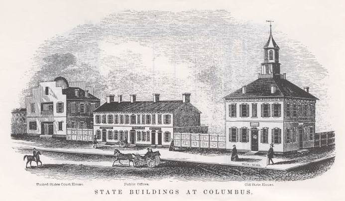 Ohio -- State Buildings at Columbus (1858)