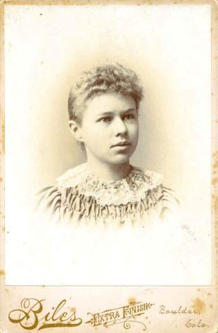Julia Hammer, age about 12, Boulder, Colorado