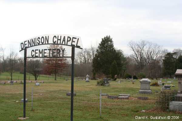 Dennison Chapel Cemetery, Fairfield Township, Madison County, Ohio