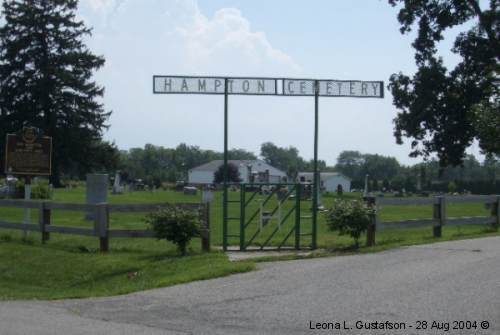 Hampton Cemtery, West Jefferson, Jefferson Township, Madison County, OH