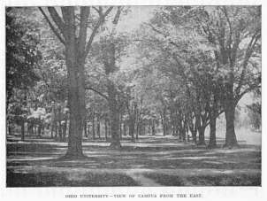 Ohio University - View of the Campus From the East.