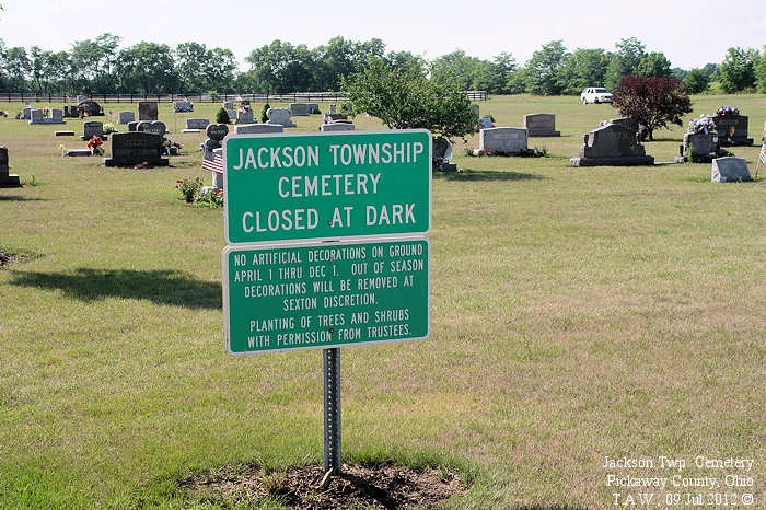 Jackson Township Cemetery, Pickaway County, OH