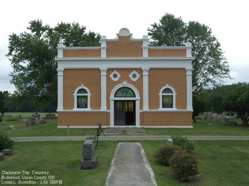 Mausoleum at Claibourn Townshjp Cemetery, Richwood, Ohio