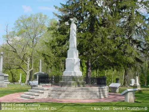 Civil War Monument, Milford Cenetery, Union County, Ohio
