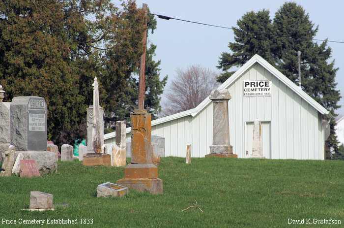 Price Cemetery, Jacson Township, Union County, Ohio, est. 1833