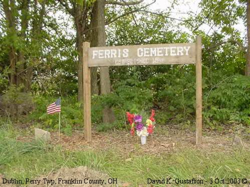 Ferris Cemetery, Dublin, Perry Township, Franklin County, OH